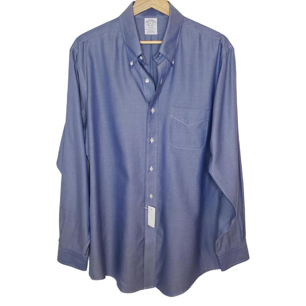 Brooks Brothers Men's Sz 16 1/2 Regent Non-Iron Button Down Dress Shirt(1826)